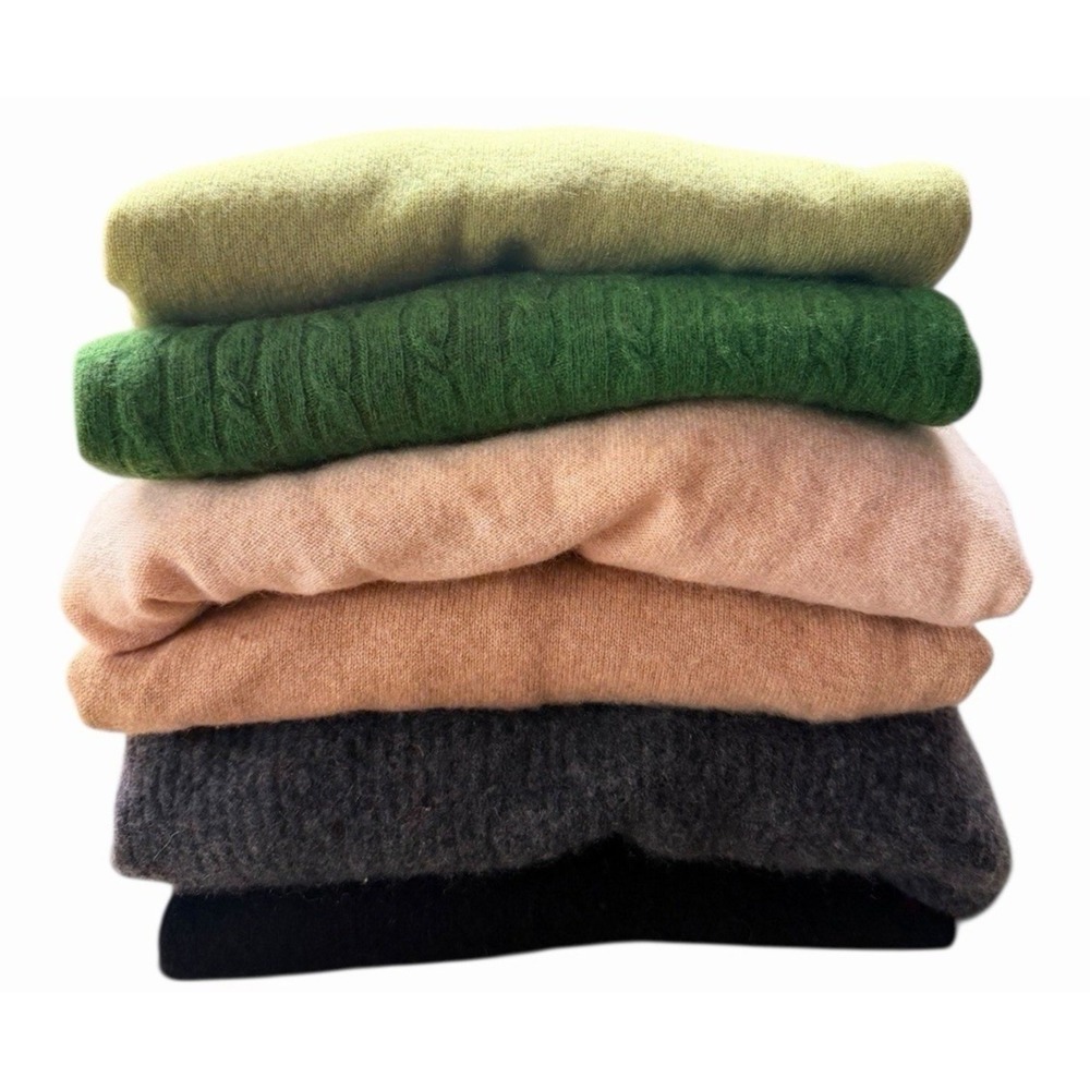 Cashmere Sweater Bundle Lot 6 pc Cutters Crafters Fabric Flawed‎ Repurpose DIY